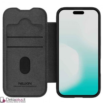 Nillkin Qin Pro odinis atverčiamas dėklas - juodas (Apple Iphone 17 Pro/Iphone 18 Pro) Nillkin Qin Pro odinis atverčiamas dėklas - juodas (Apple Iphone 17 Pro/Iphone 18 Pro)